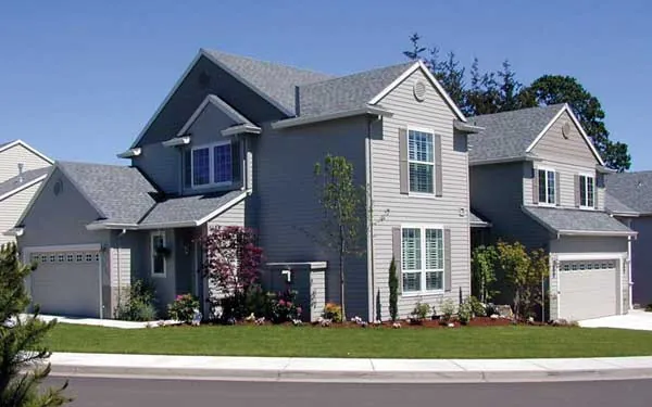 duplex with corner floor plan design