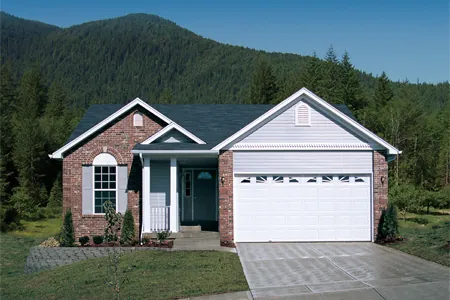 Ranch Home Two Car Garage Design