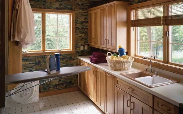 spacious laundry room