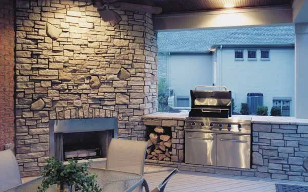 luxury outdoor kitchen